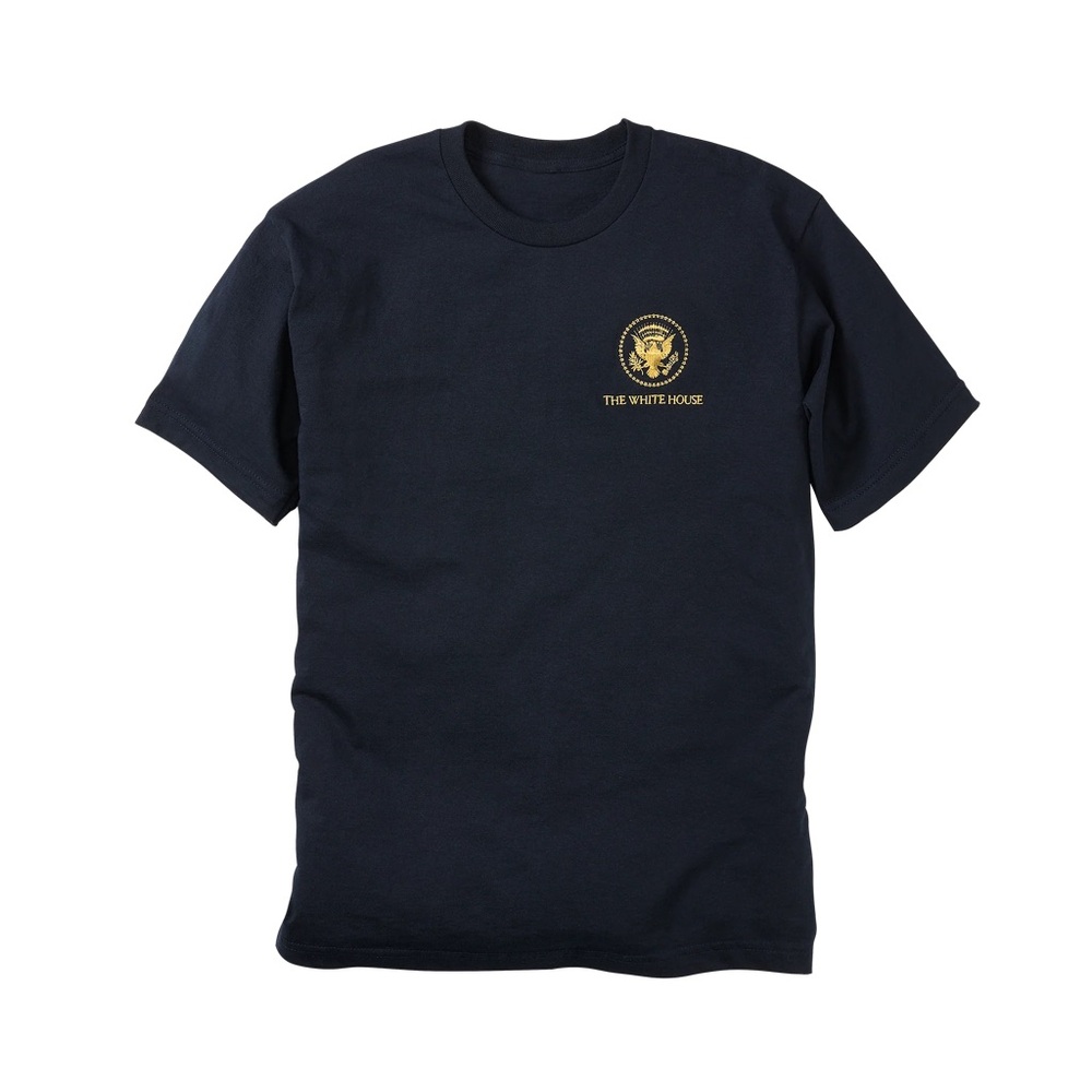 Vintage 90s White House embroidered tee shirt navy blue/black 2XL